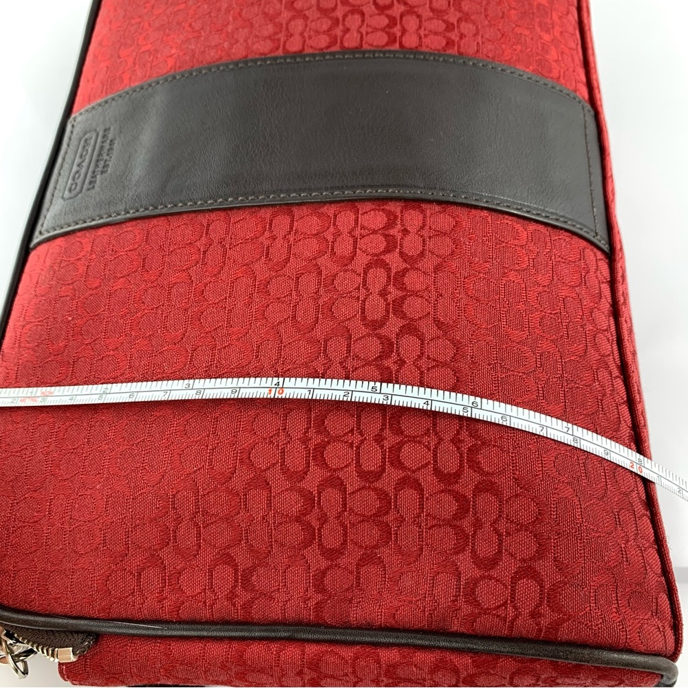 Vintage Coach Signature Cosmetic Bag Zip Pouch Bag Y2K - Picture 4 of 16